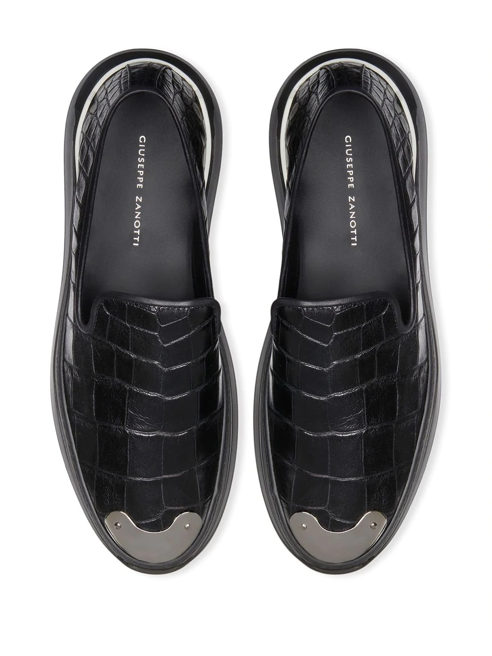 crocodile effect loafers - 4