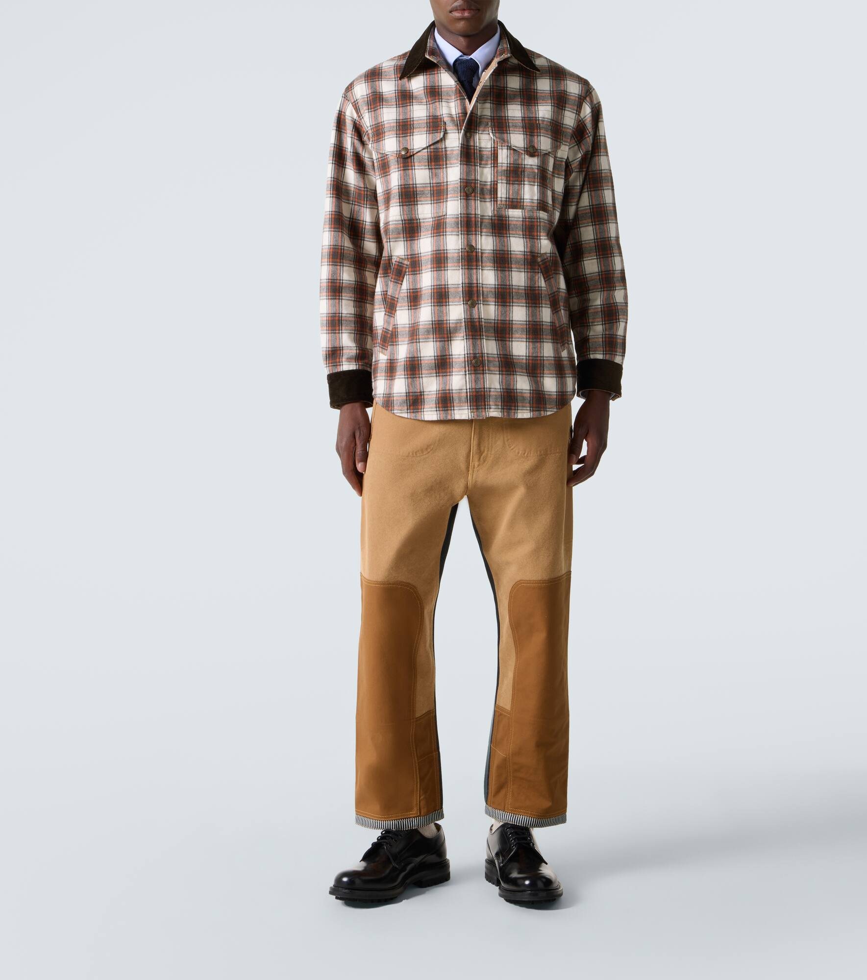 Checked cotton flannel jacket - 2
