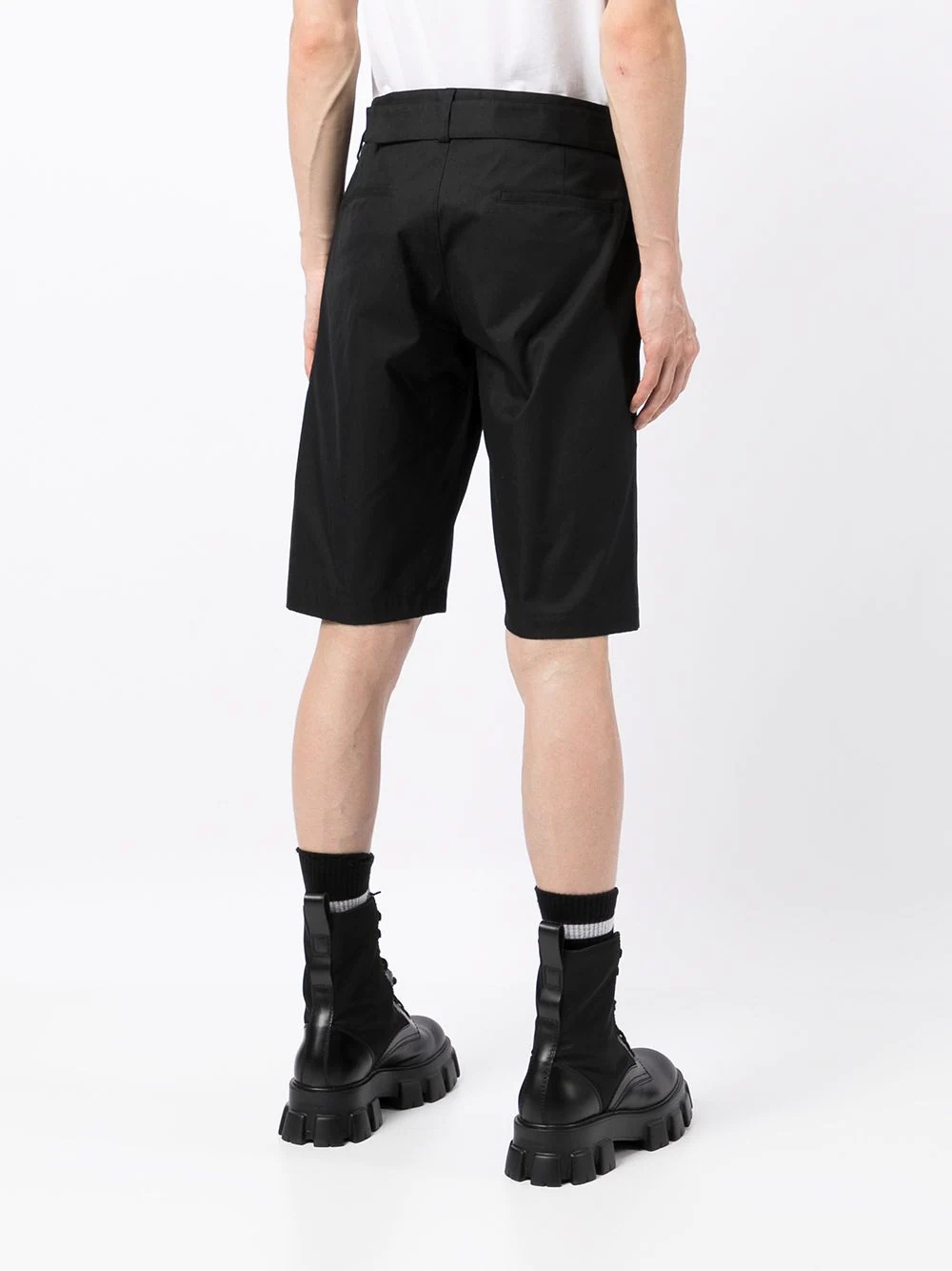 knee-length chino shorts - 4