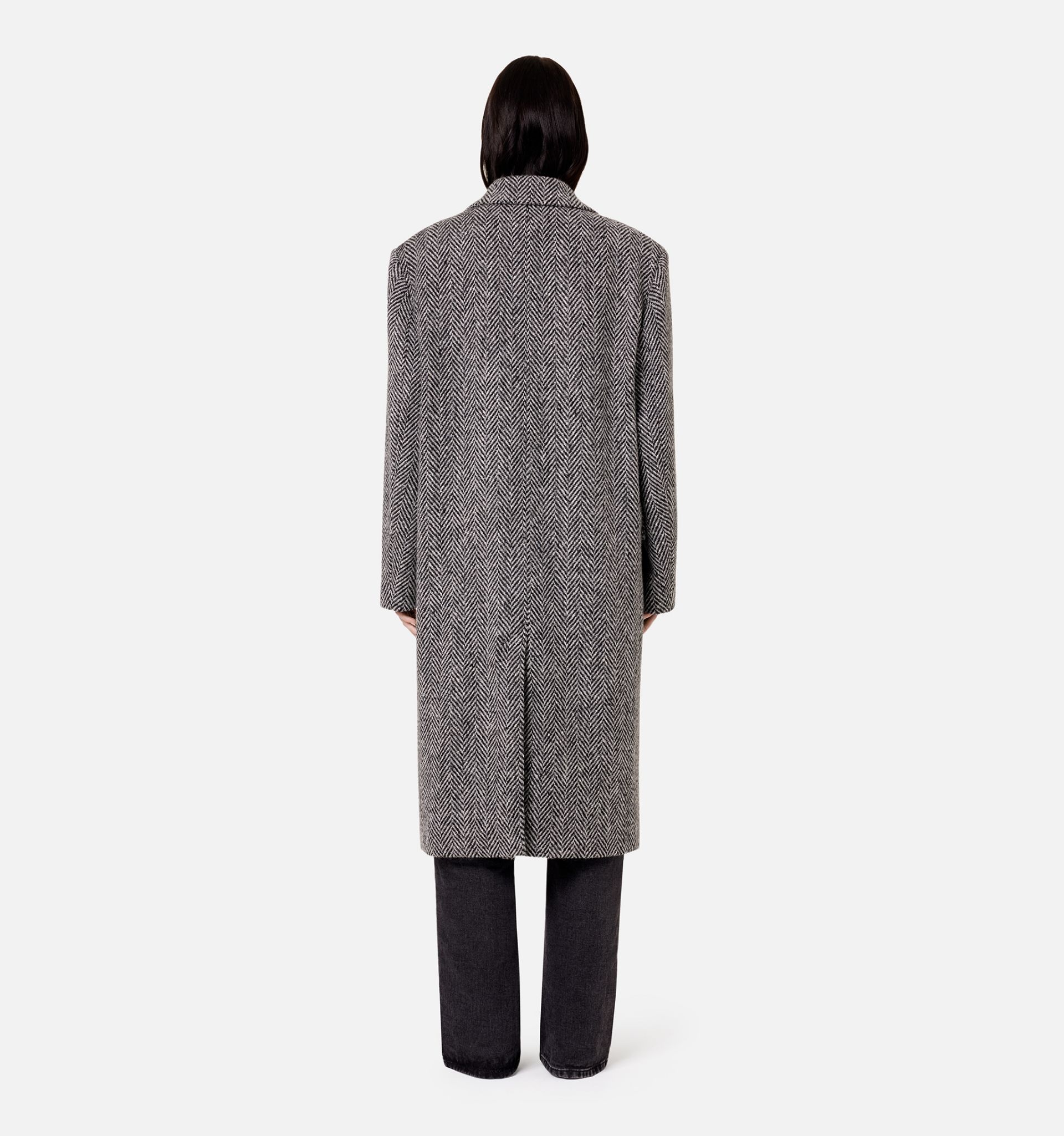 Two Buttons Structured Coat - 6