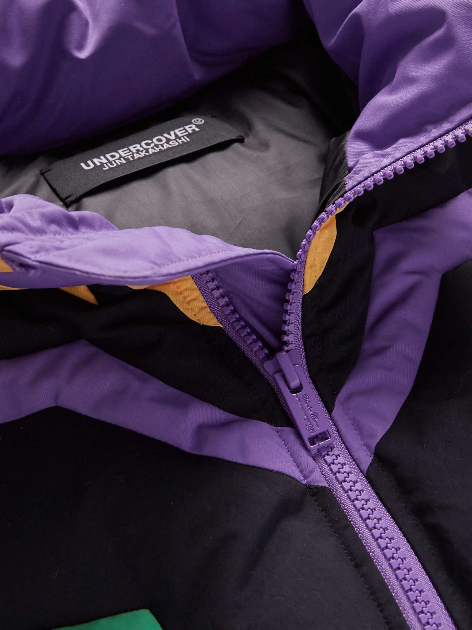 + Neon Genesis Evangelion Oversized Colour-Block Quilted Shell Down Jacket - 5