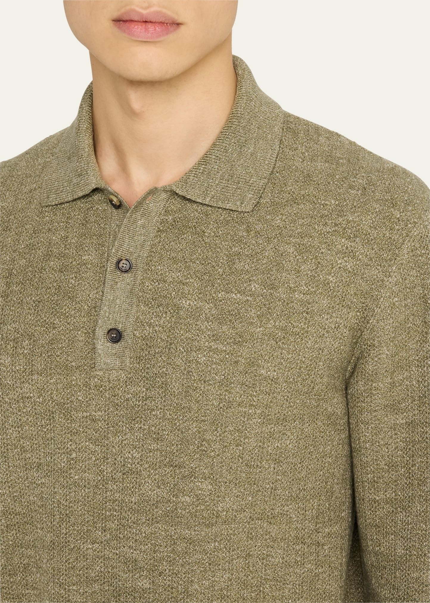 Men's Cellina Mouline Polo Sweater - 5