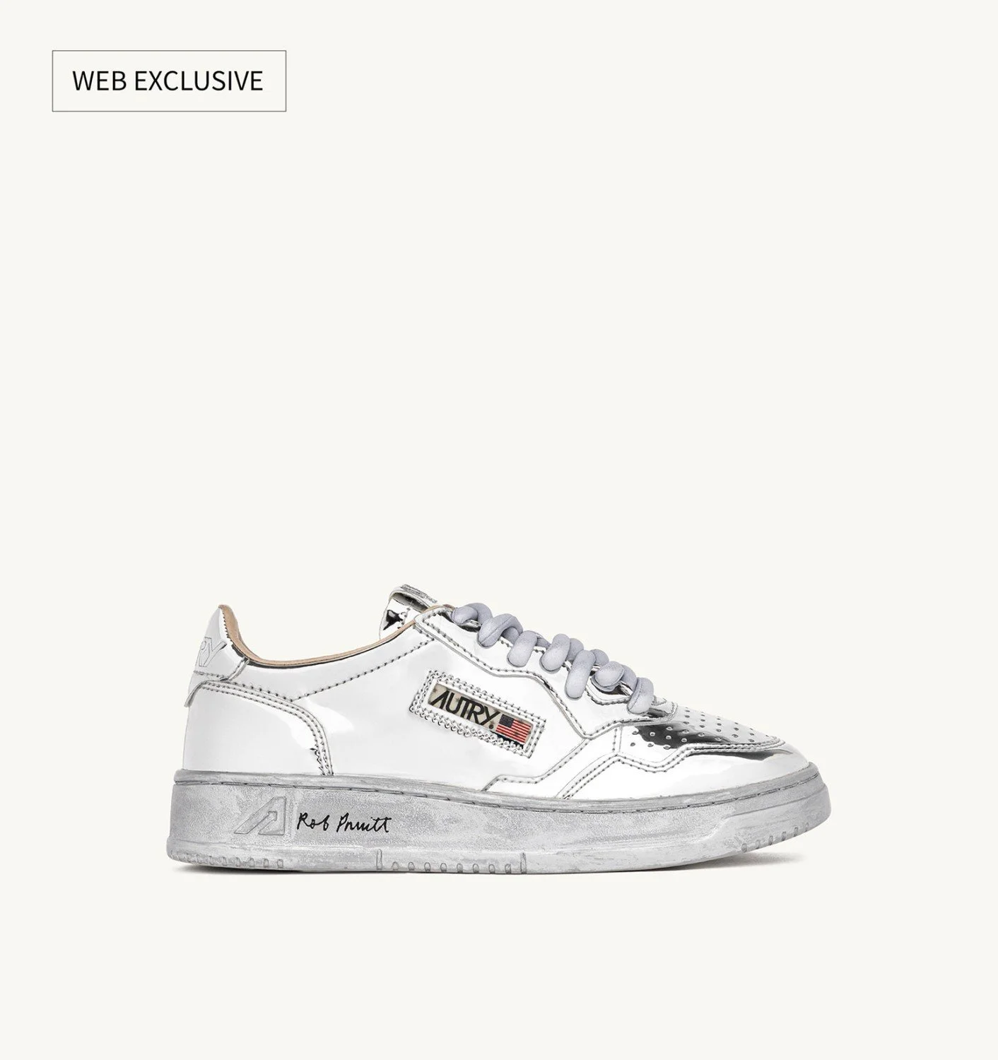 WOMEN'S 'ROB PRUITT' MIRROR-FINISH MEDALIST LOW SNEAKERS - 1