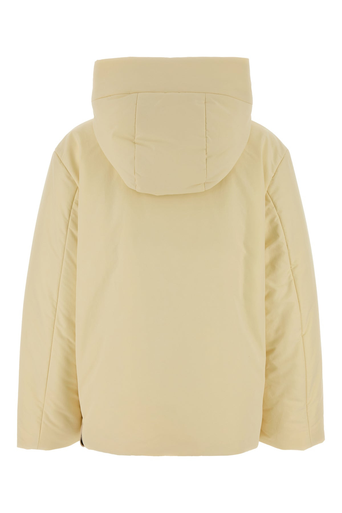 Cream polyester down jacket - 2