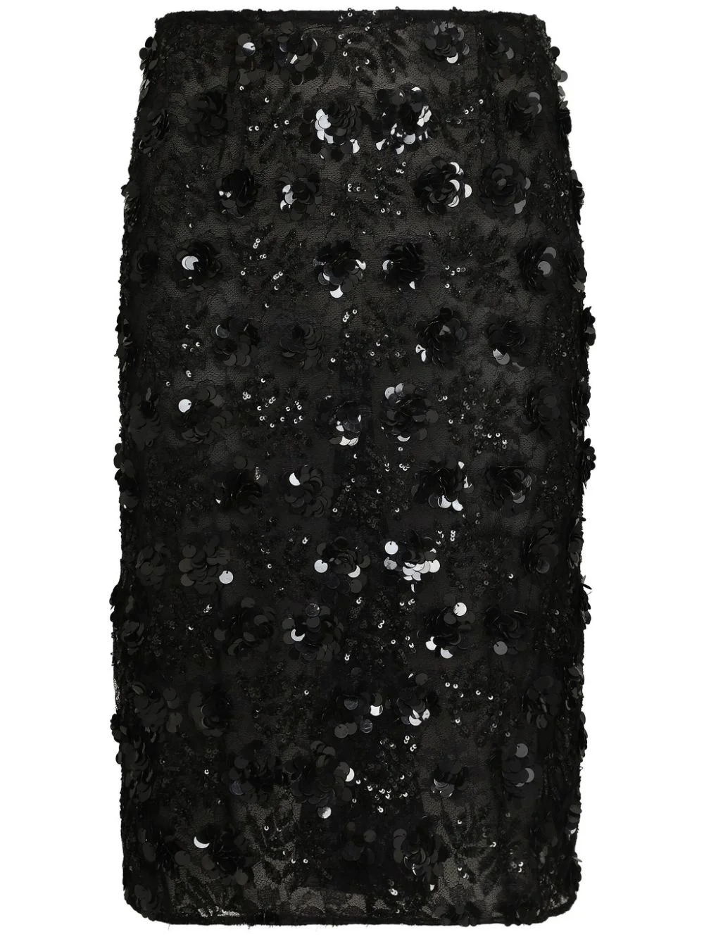 sequin-embellished skirt - 1