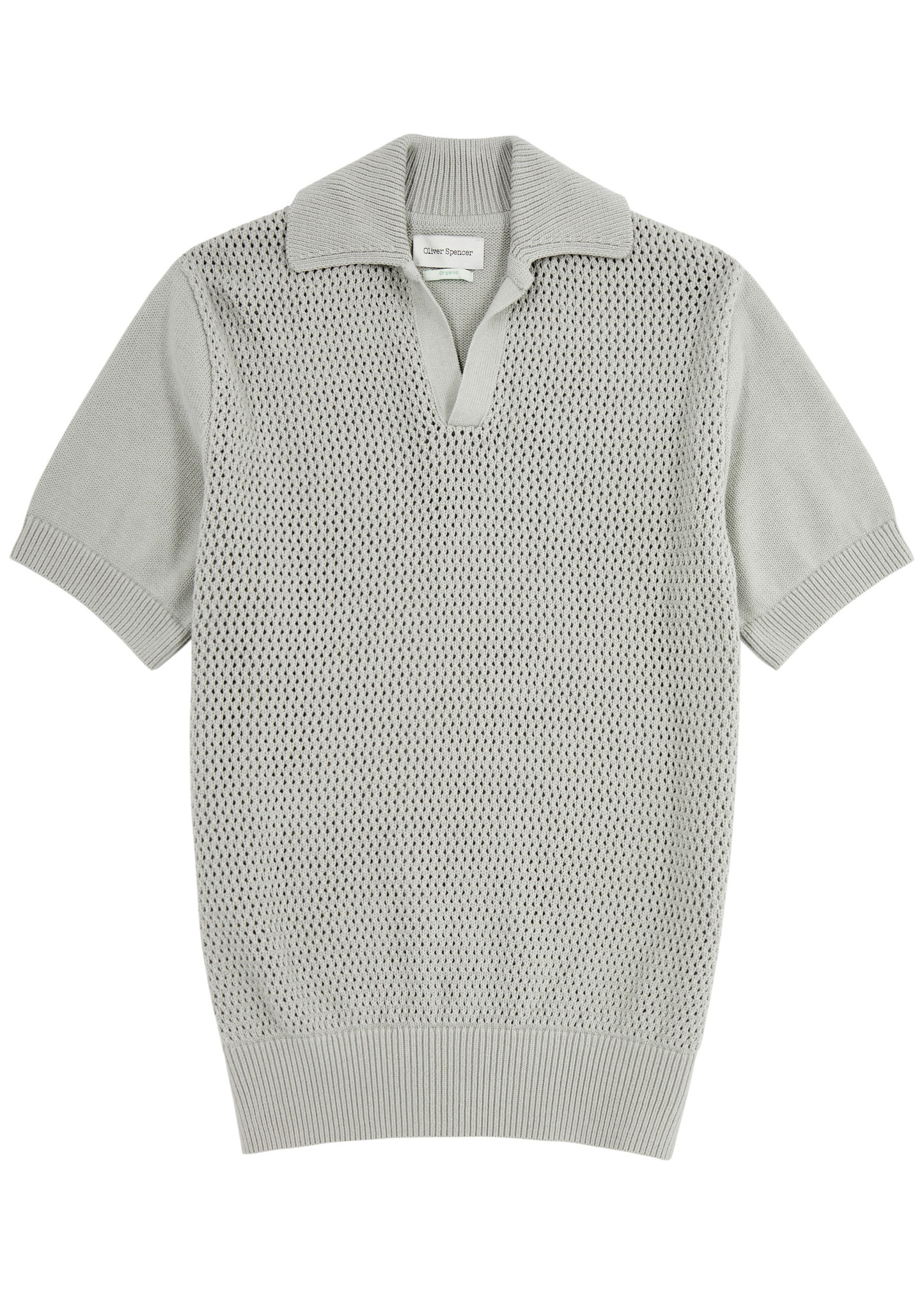 Penhale pointelle-knit cotton polo shirt - 1