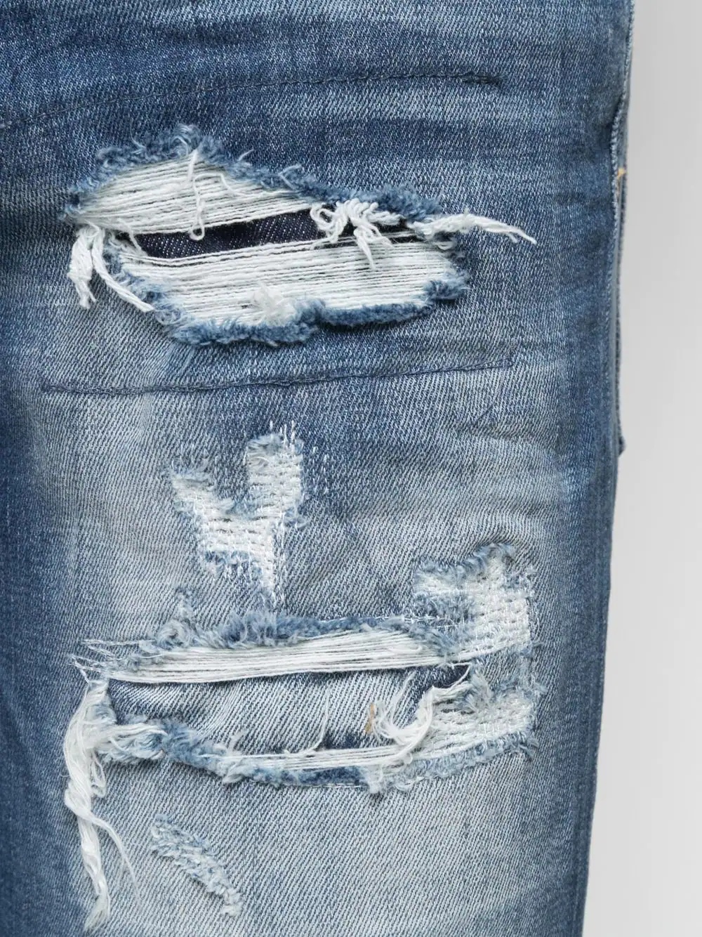 distressed slim-fit jeans - 5