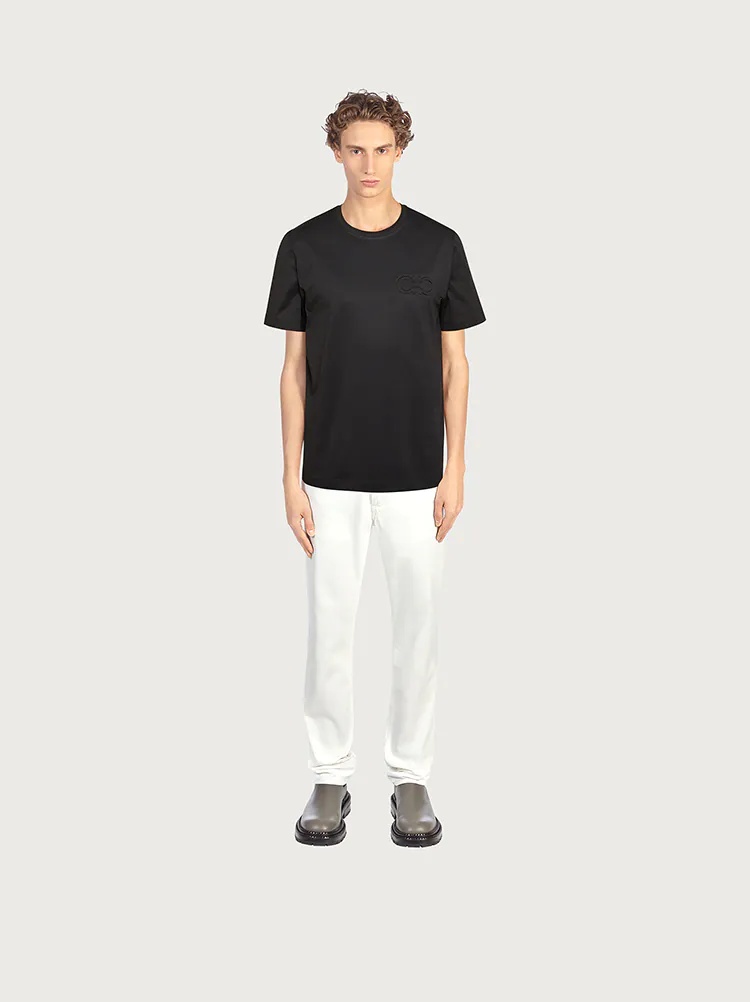 T-SHIRT WITH GANCINI - 3