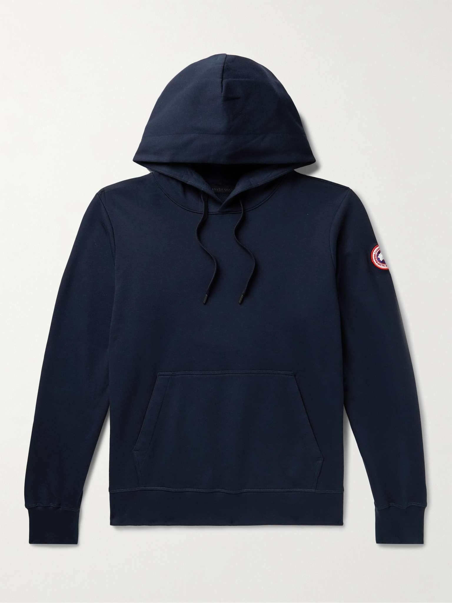 Huron Logo-Appliquéd Organic Cotton-Jersey Hoodie - 1