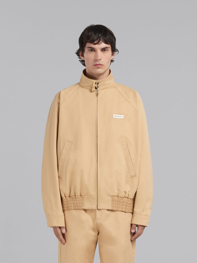Marni BEIGE BIO GABARDINE OVERSIZED BOMBER outlook