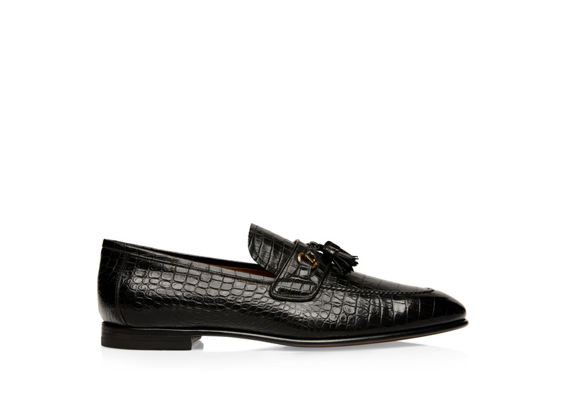 PRINTED ALLIGATOR SEAN TASSEL LOAFER 1