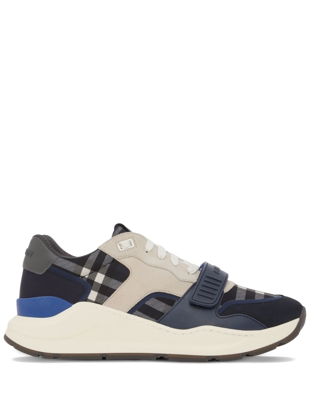 checked canvas chunky sneakers - 1