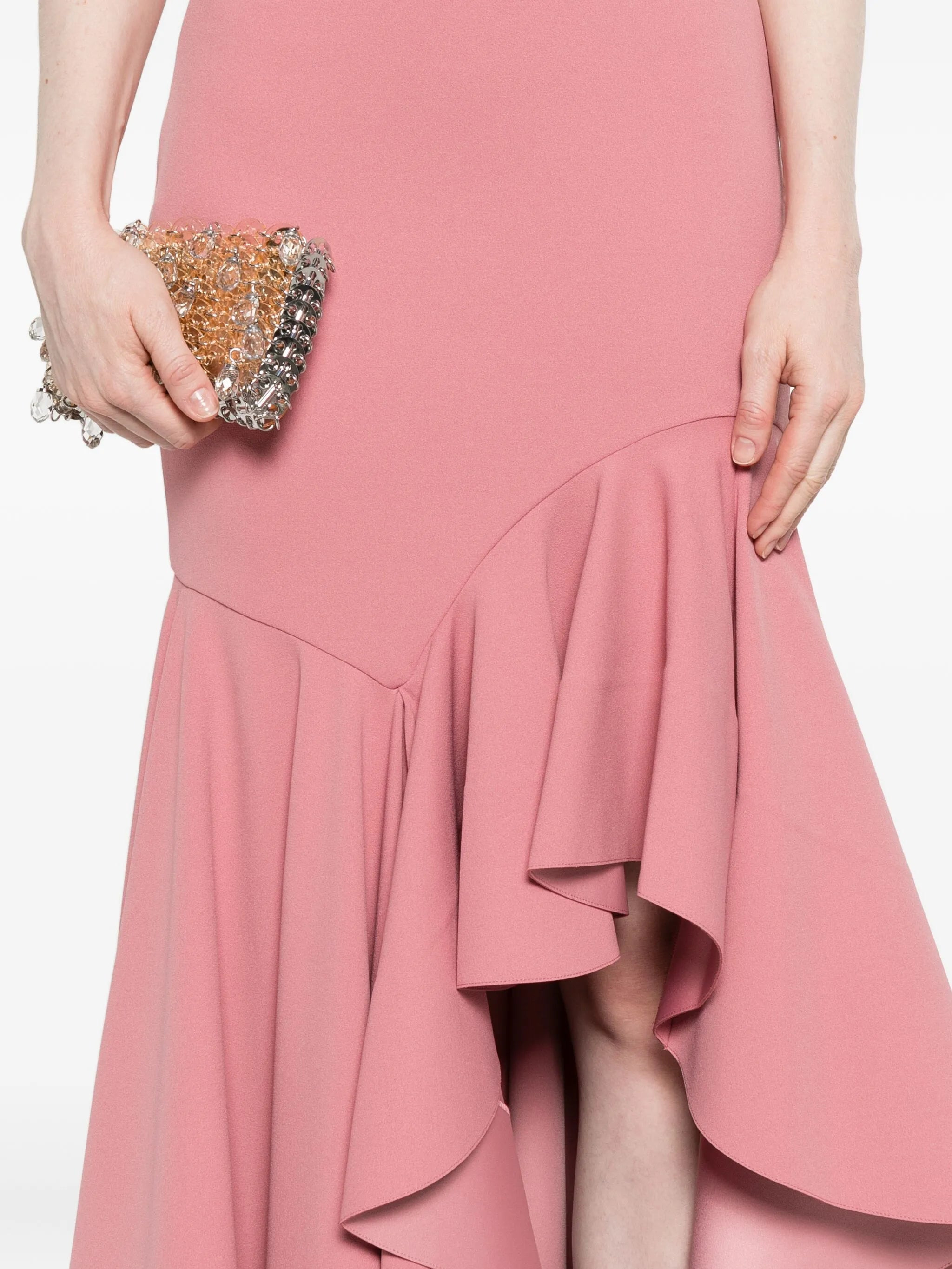 Solace London Ruffled Asymmetric Dress - 2