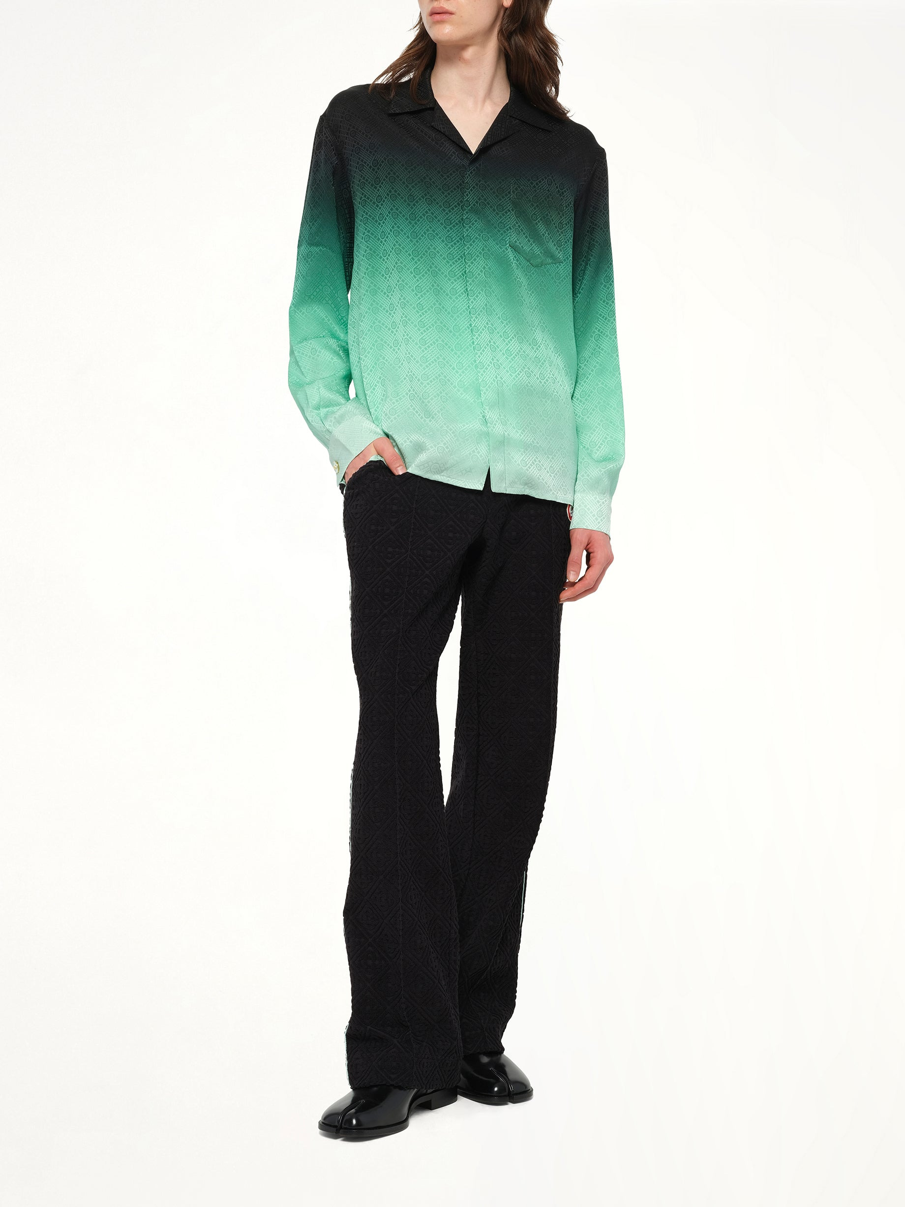 Ping Pong Gradient Shirt in Green - 4