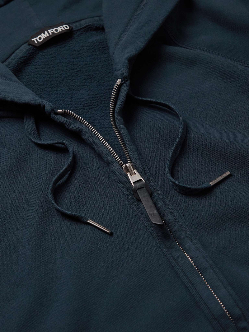 Garment-Dyed Cotton-Jersey Zip-Up Hoodie 5