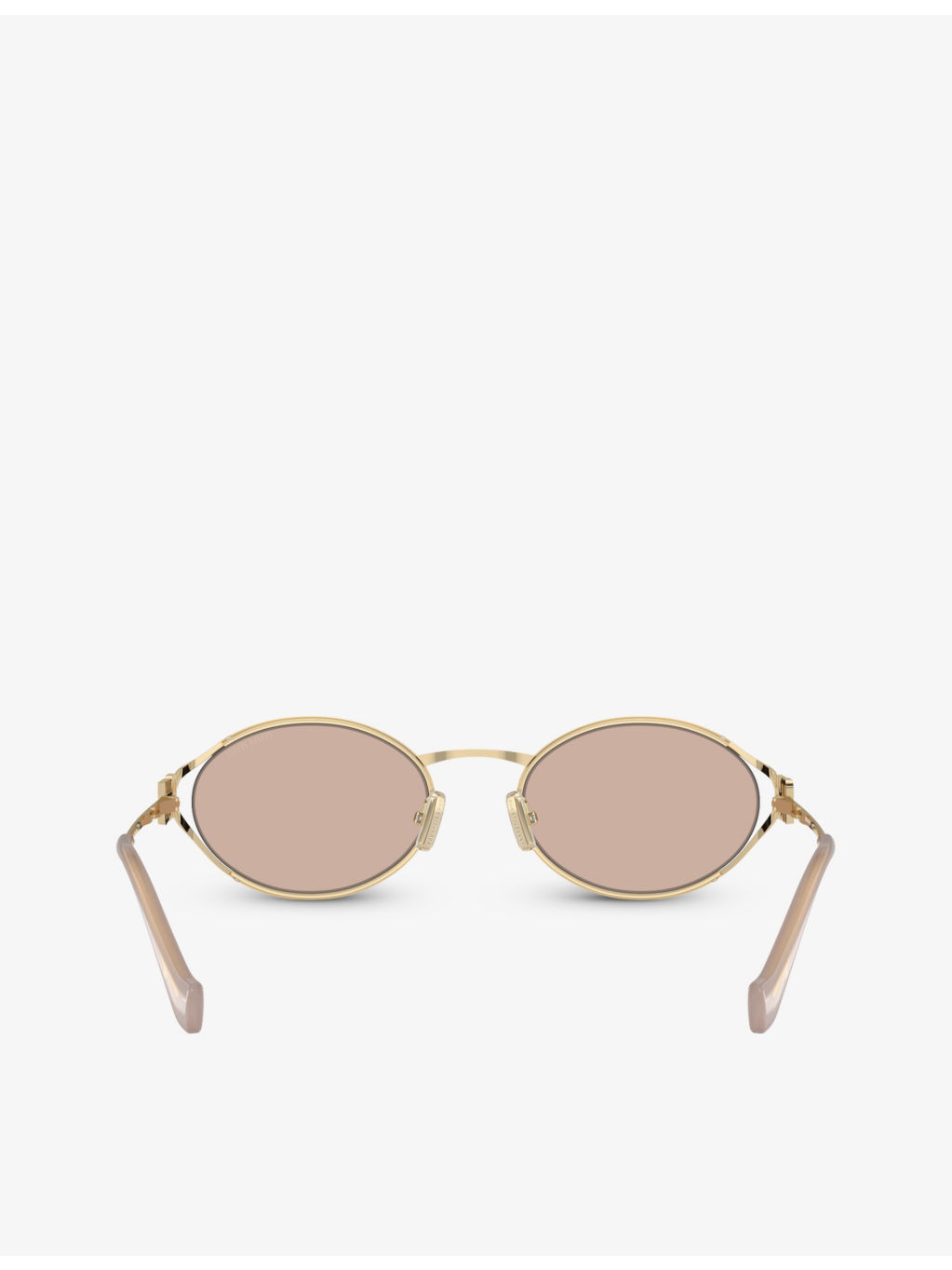 MU 52YS Oval-Frame Metal Sunglasses - 4