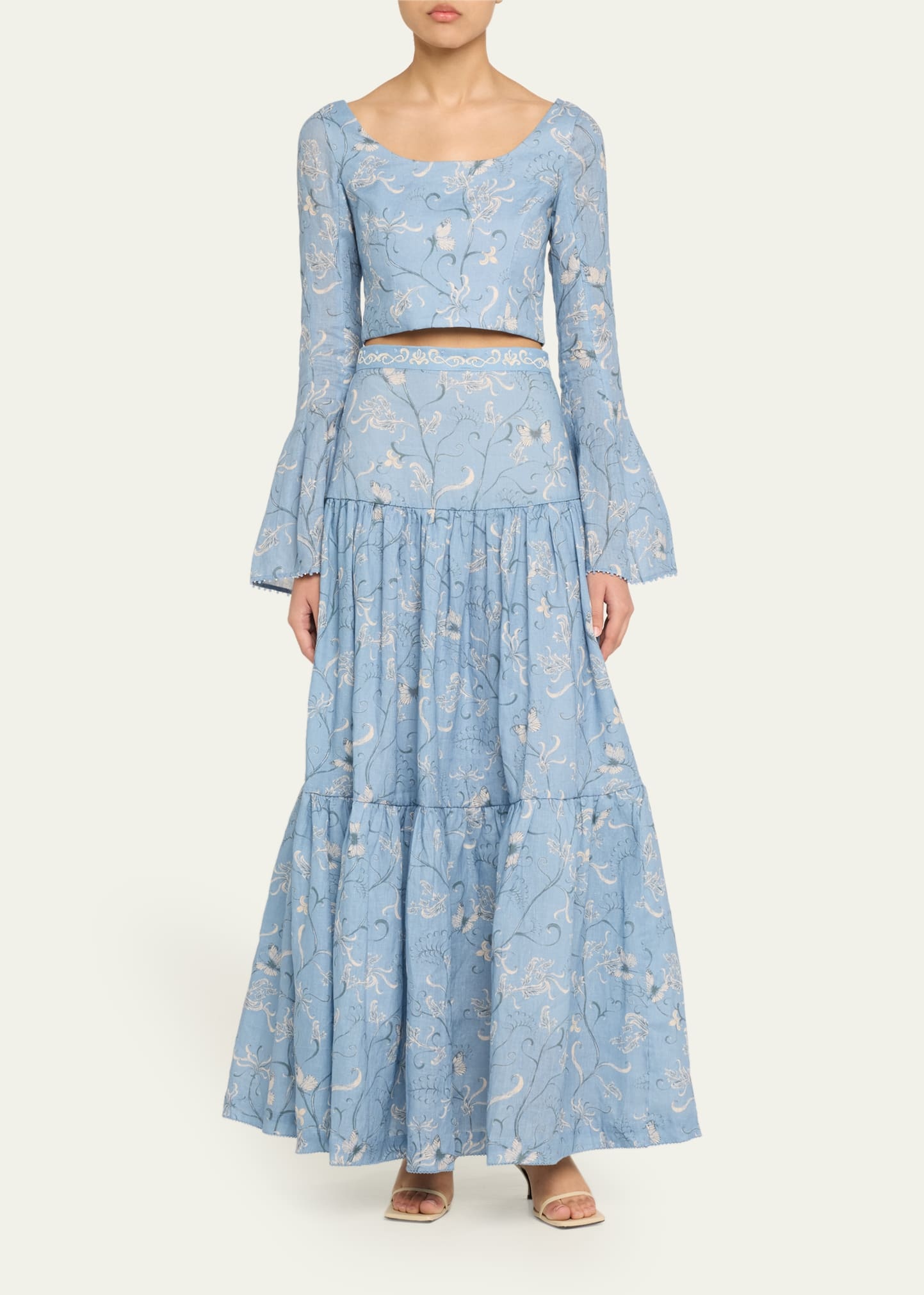 Lymanopoda Anis Linen Maxi Skirt - 2