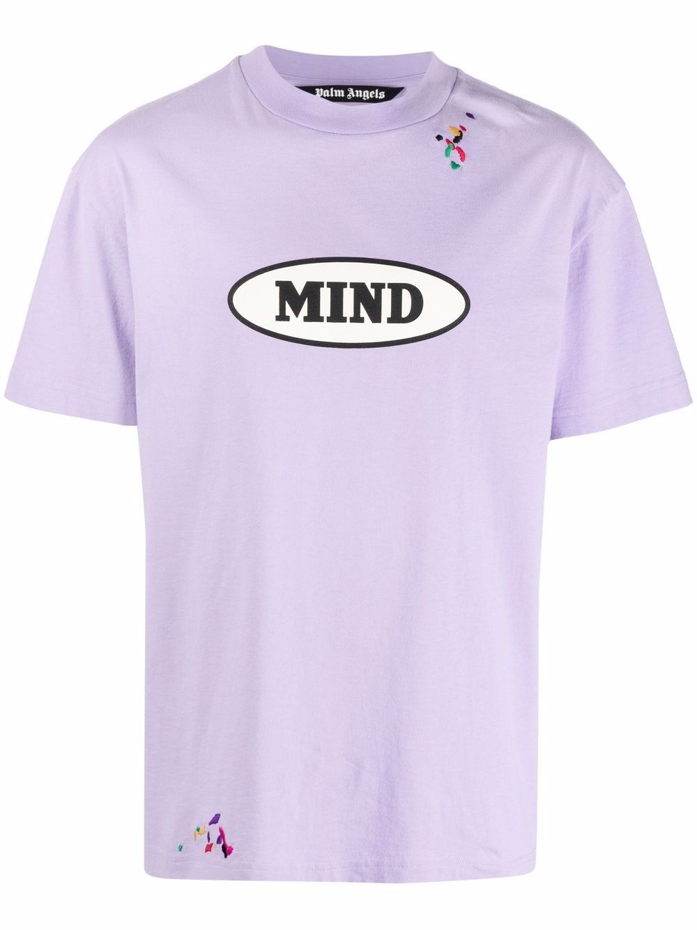 x Missoni MIND logo print embroidered T-shirt - 1