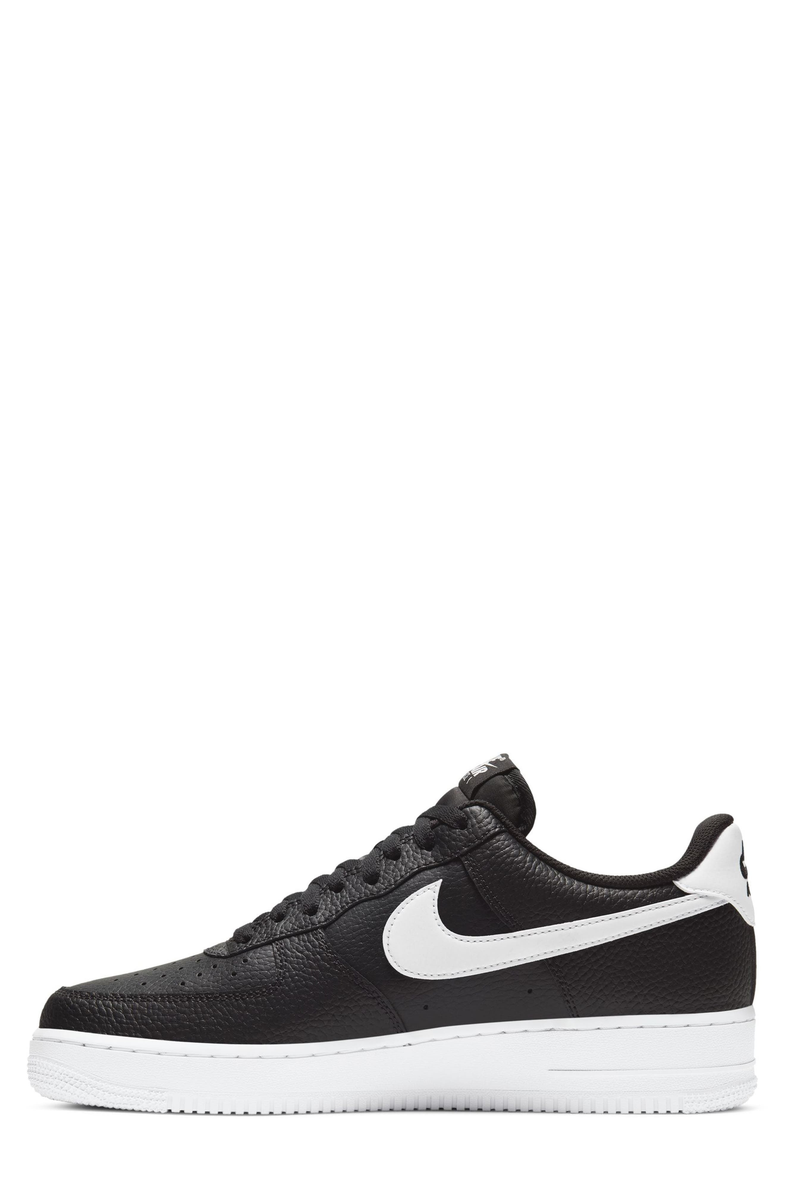 Nike Air Force 1 '07 Basketball Sneaker in Black/White at Nordstrom - 7