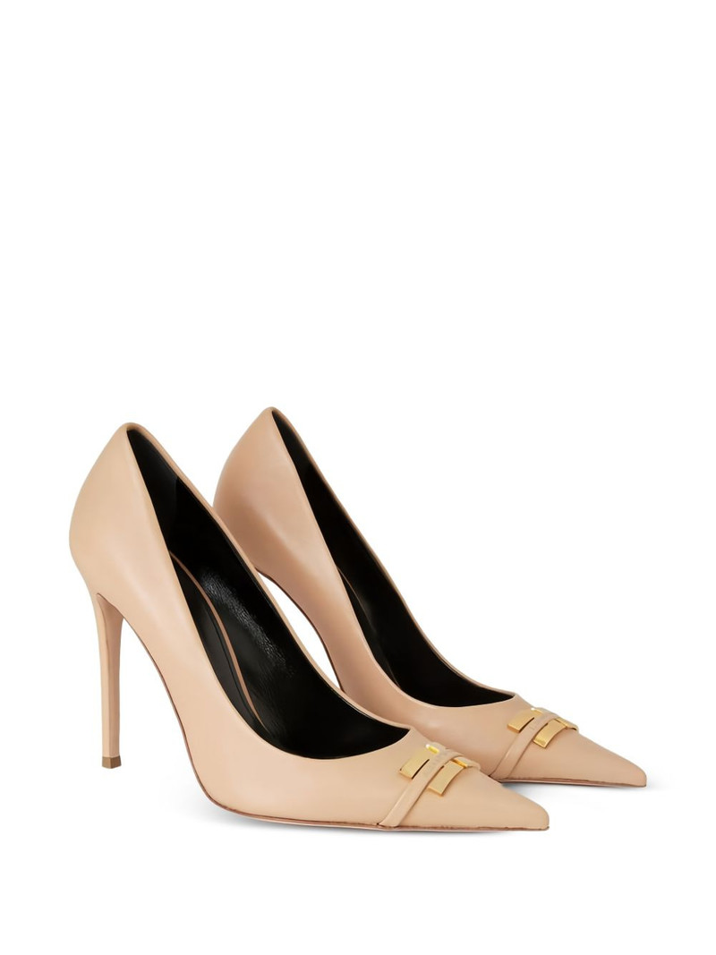 ELISABETTA FRANCHI logo-detail stiletto pumps outlook