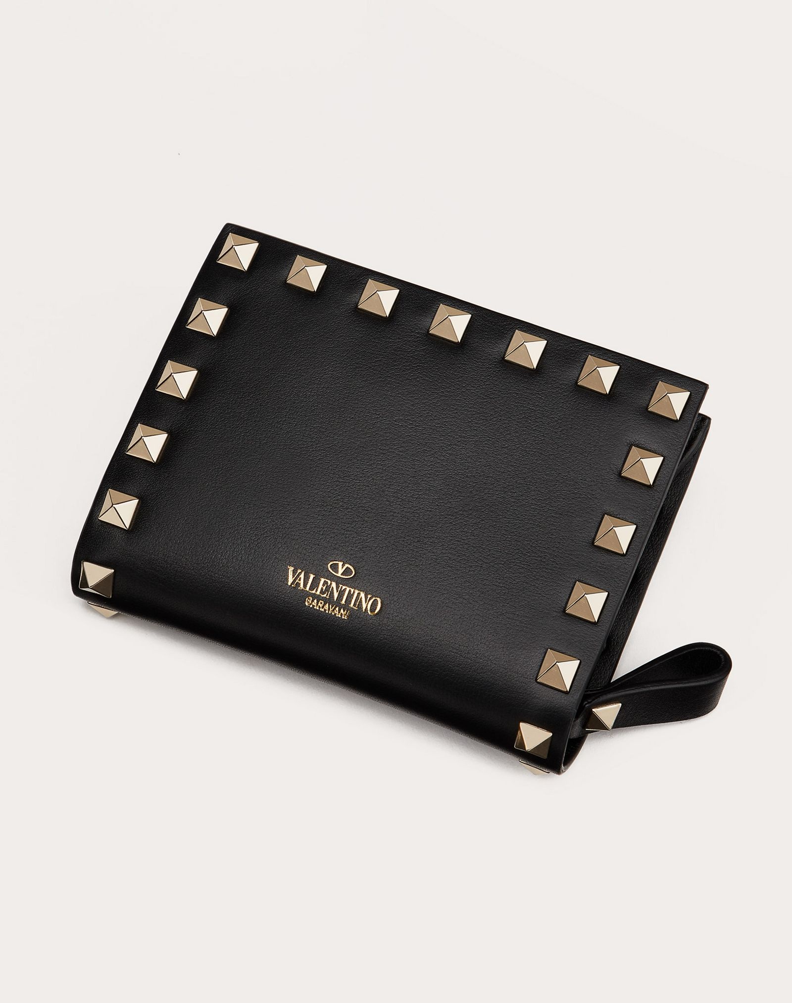 Small Rockstud Calfskin Wallet - 3