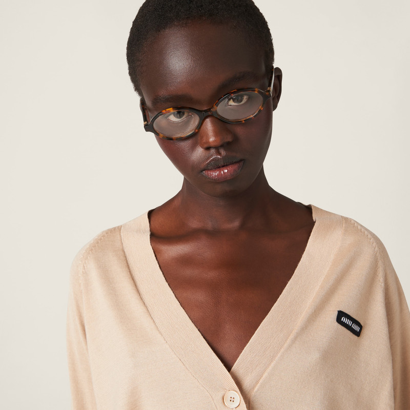 Cashmere and silk cardigan 5