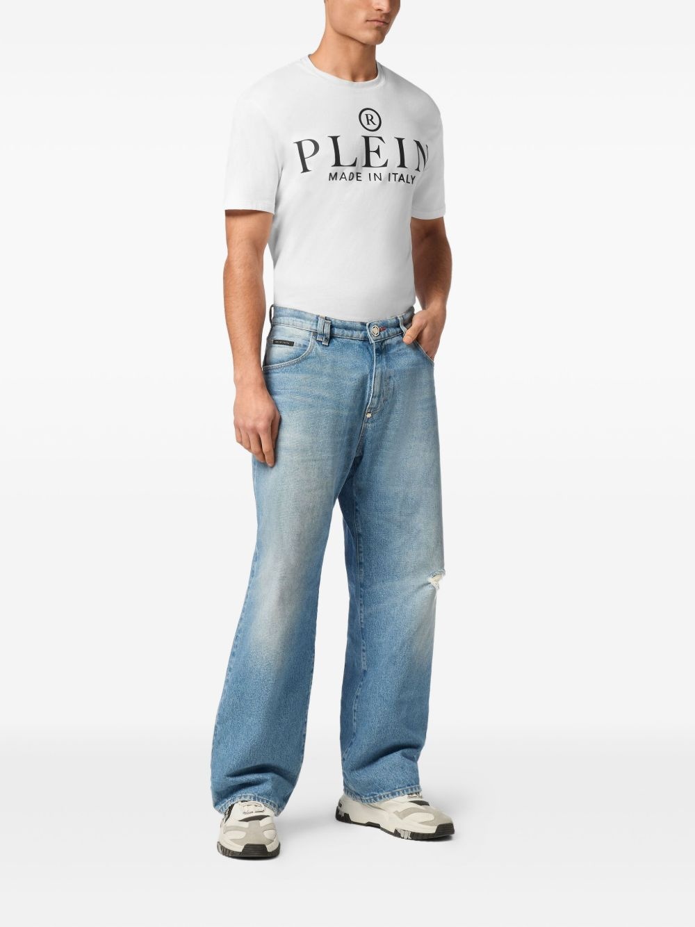 logo-patch jeans - 2