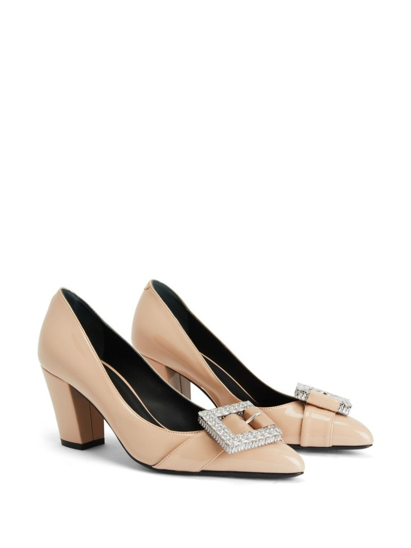 Giuseppe Zanotti Miss Buckle 70mm leather pumps outlook