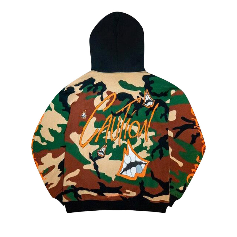 Chrome Hearts Chrome Hearts Matty Boy Caution Hoodie 'Camo' outlook