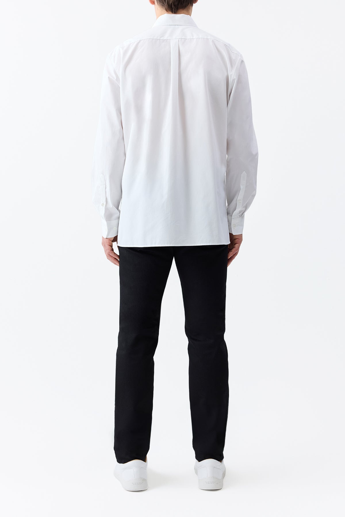Nicolas Shirt in White Sea Island Cotton - 5