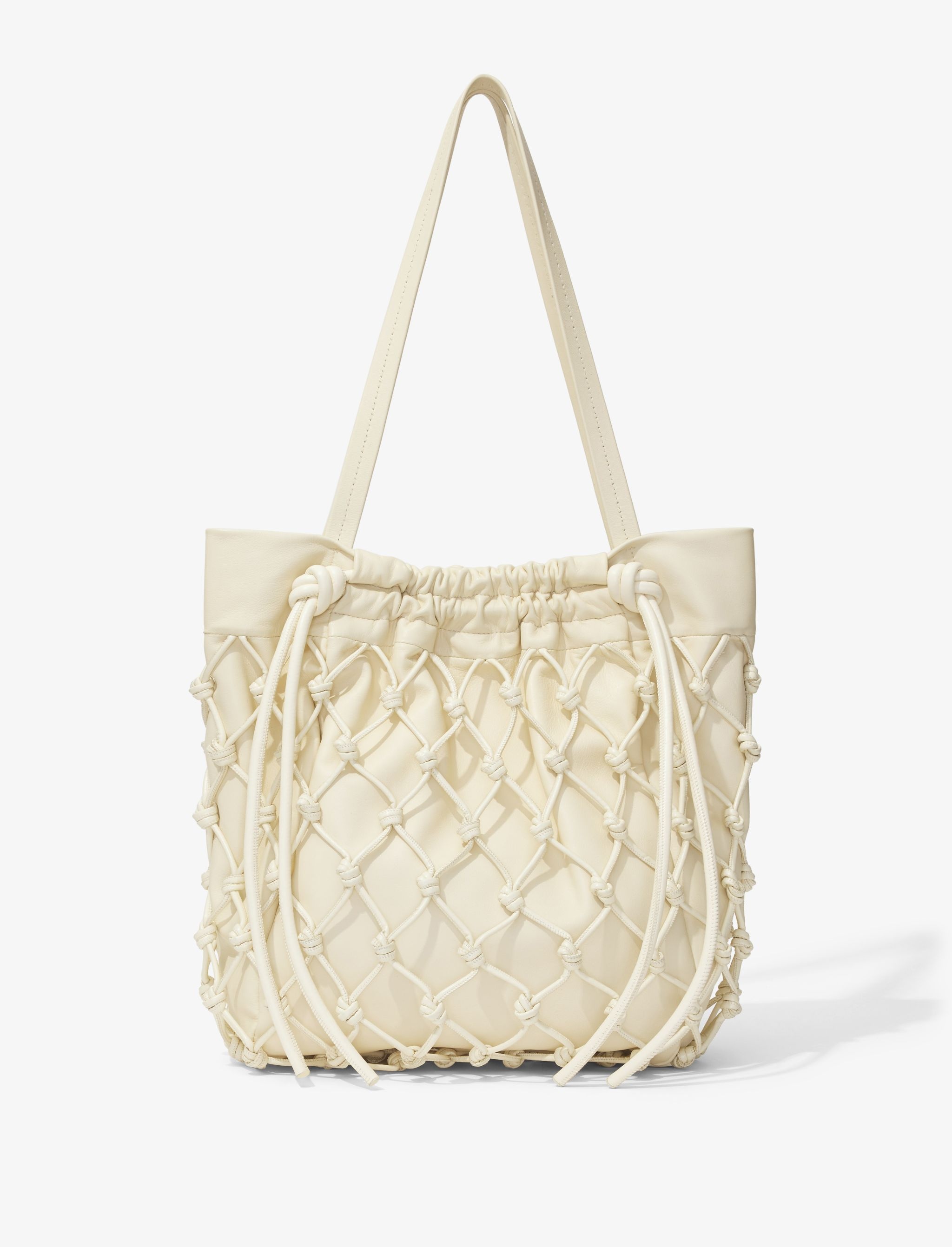 Macrame Drawstring Tote - 4