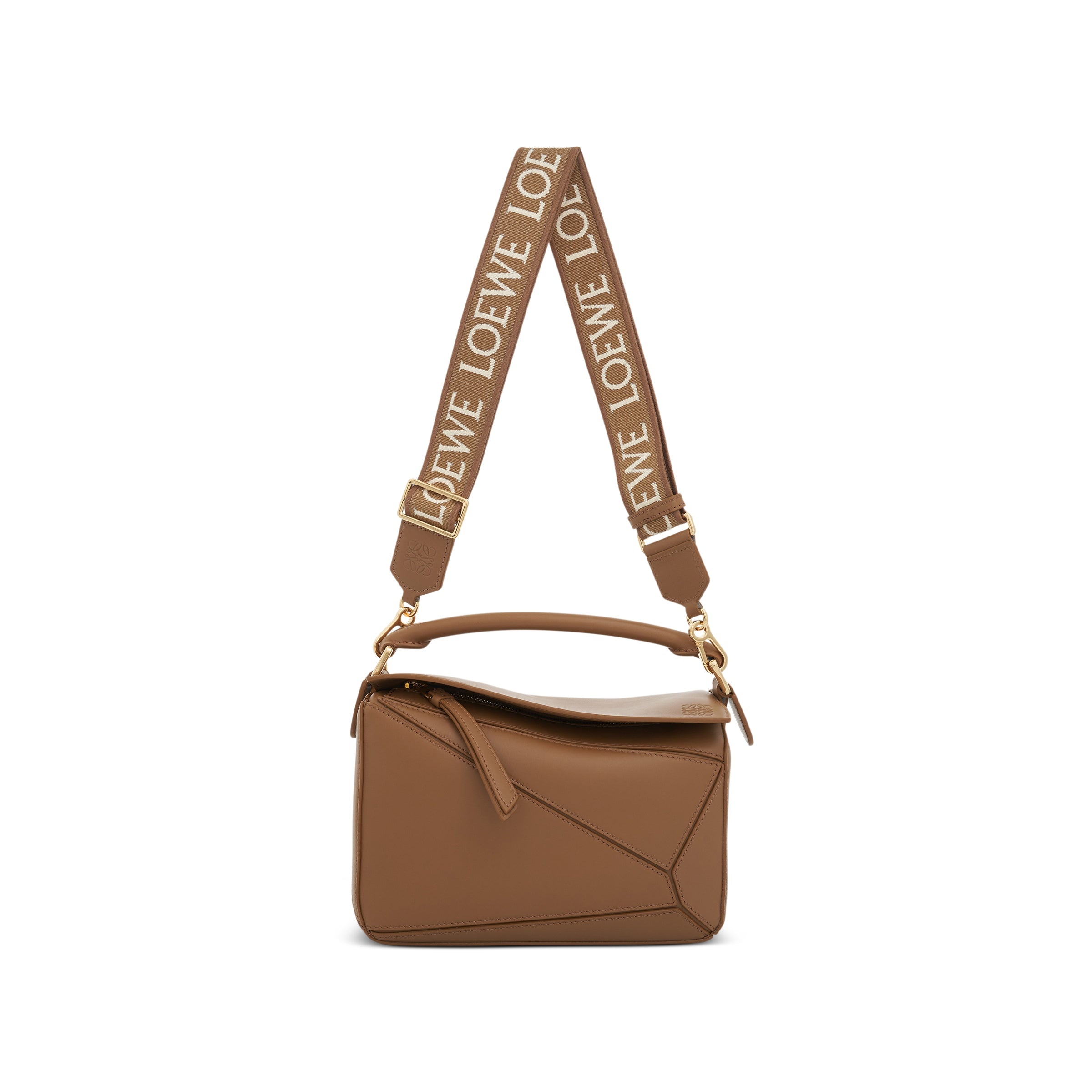 Small Puzzle Bag in Satin Calf in Oak - 5