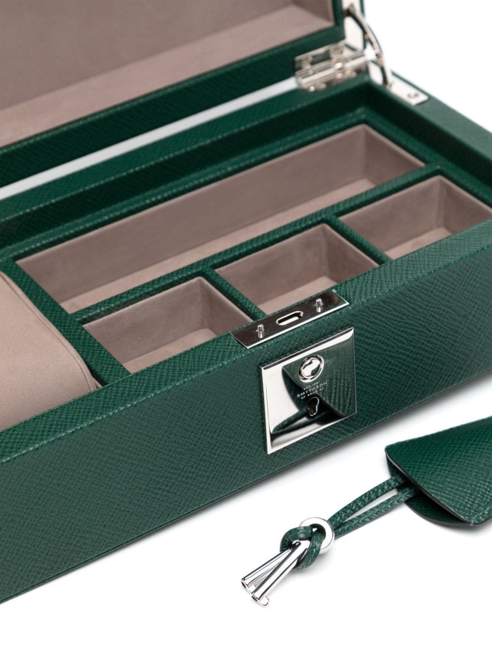 Panama leather watch box - 4