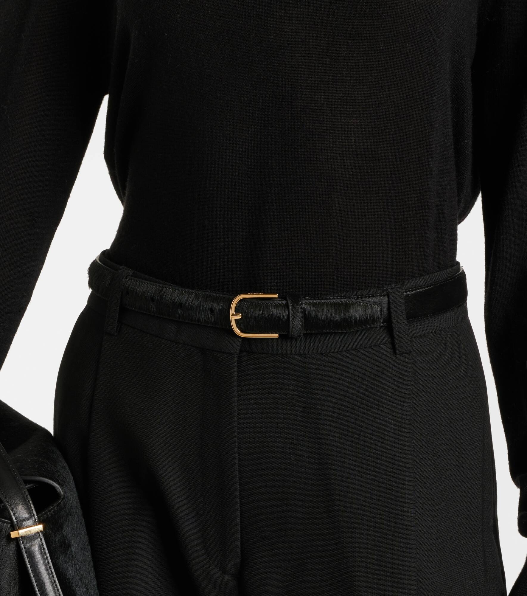 Calf hair belt - 2
