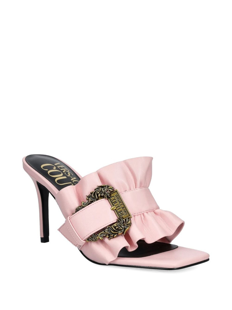 VERSACE JEANS COUTURE ruffle-detail mules outlook