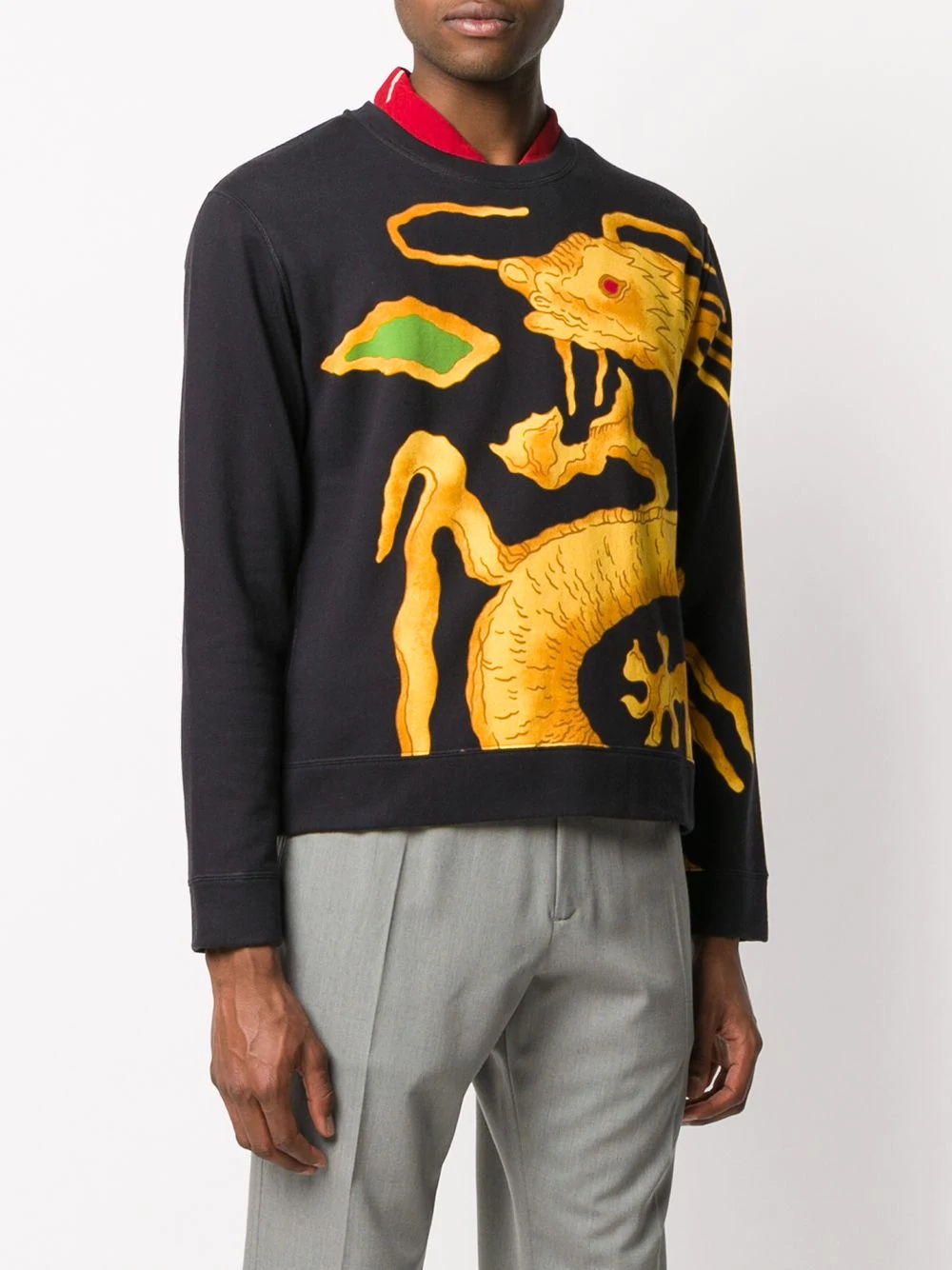 dragon print sweatshirt - 3