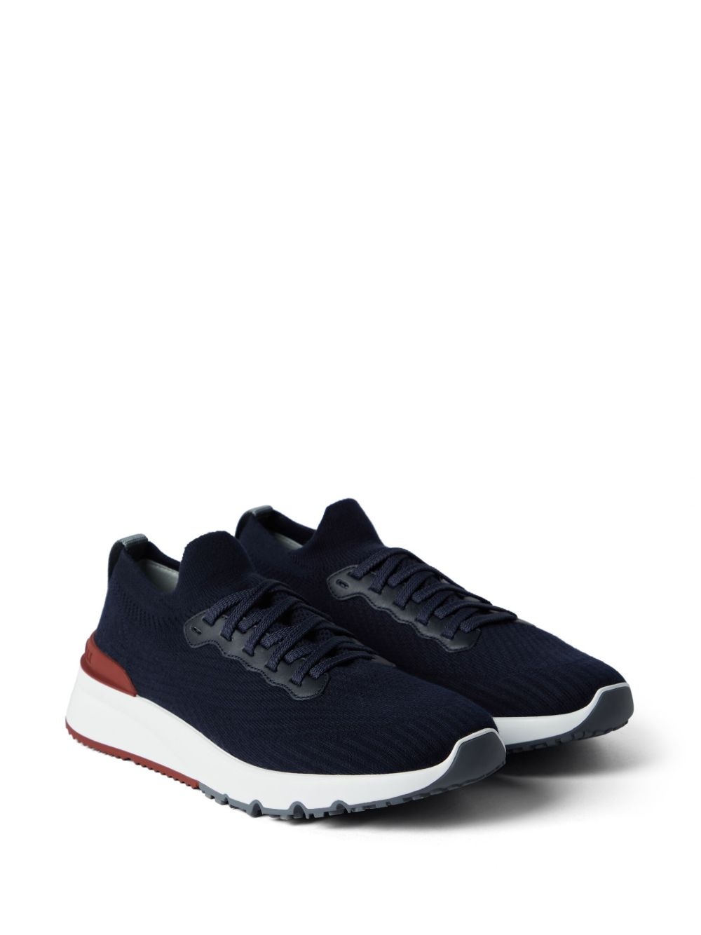 lace-up mesh sneakers - 2