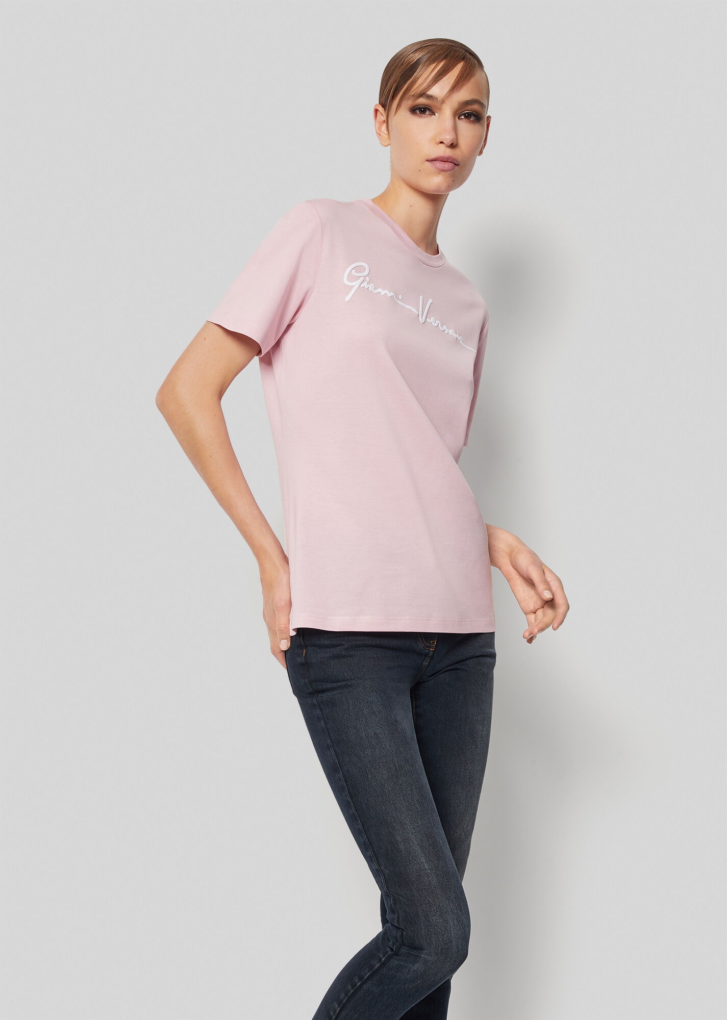 Embroidered GV Signature T-Shirt - 2