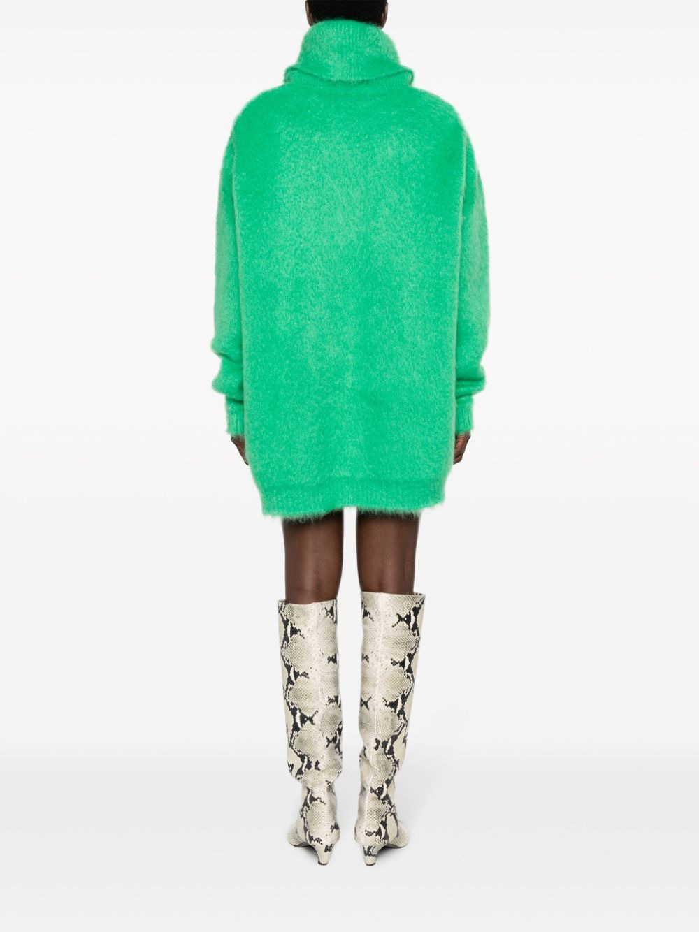 brushed mohair jumper dress - 4
