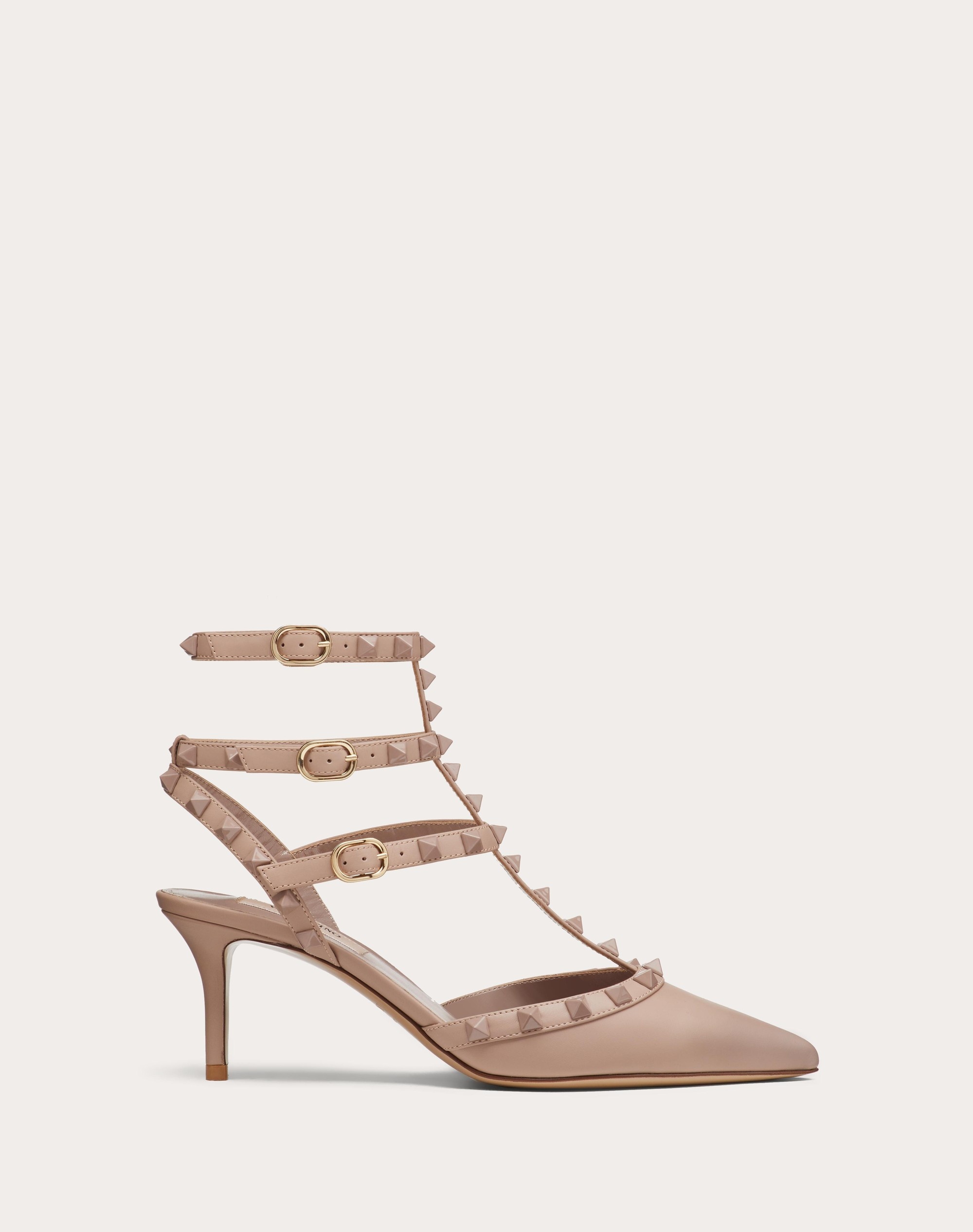 ROCKSTUD ANKLE STRAP PUMP WITH TONAL STUDS 65 MM - 1