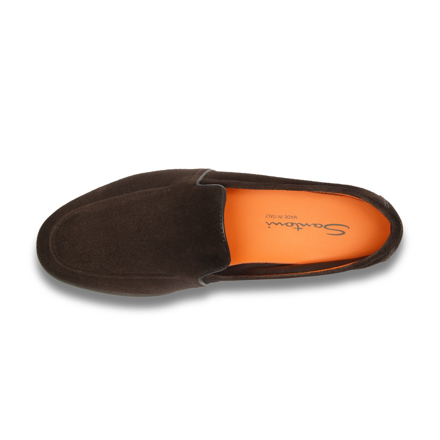 Men's dark brown suede loafer - 5