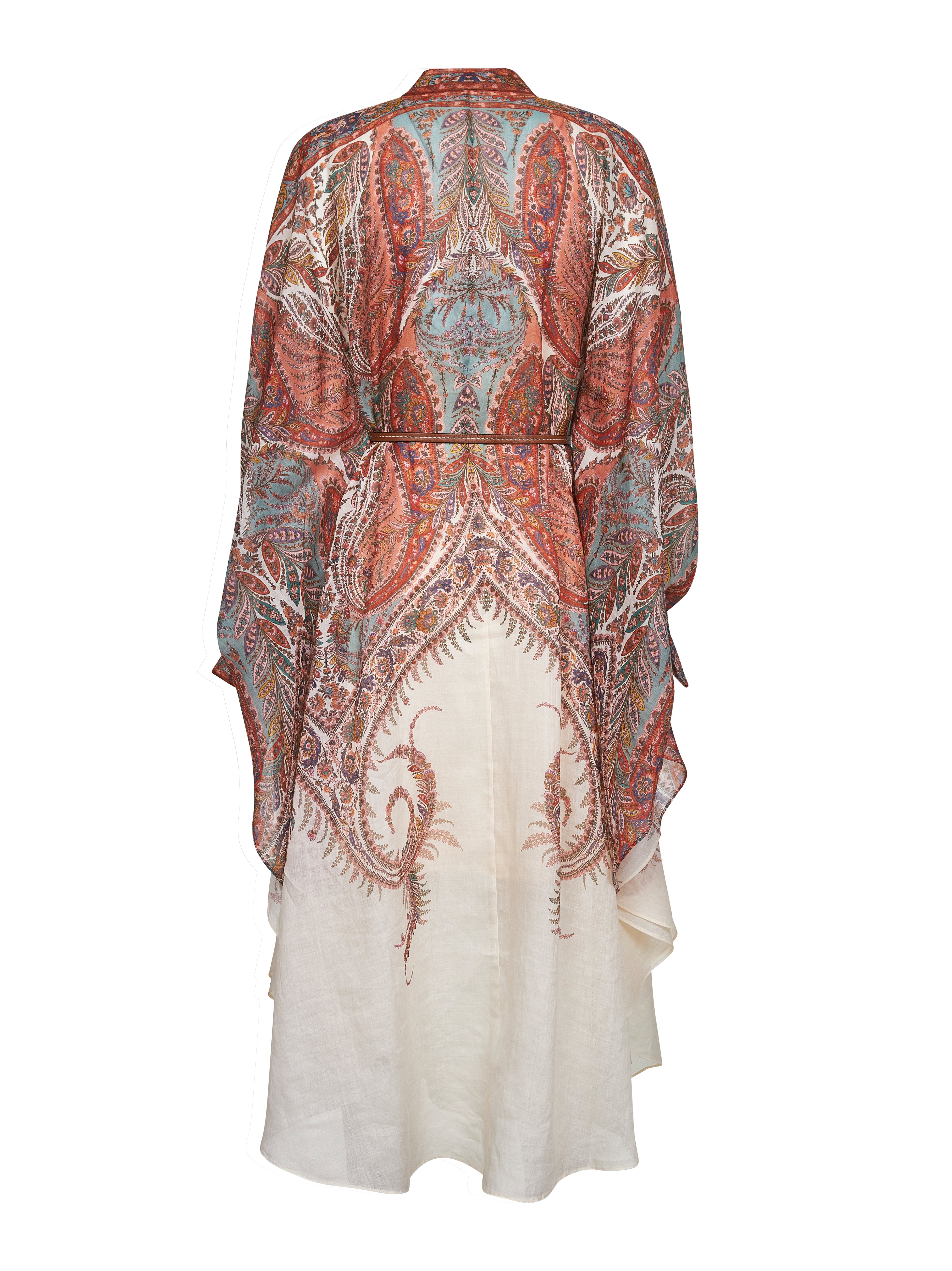Paisley ramie Rhiannon midi dress - 2