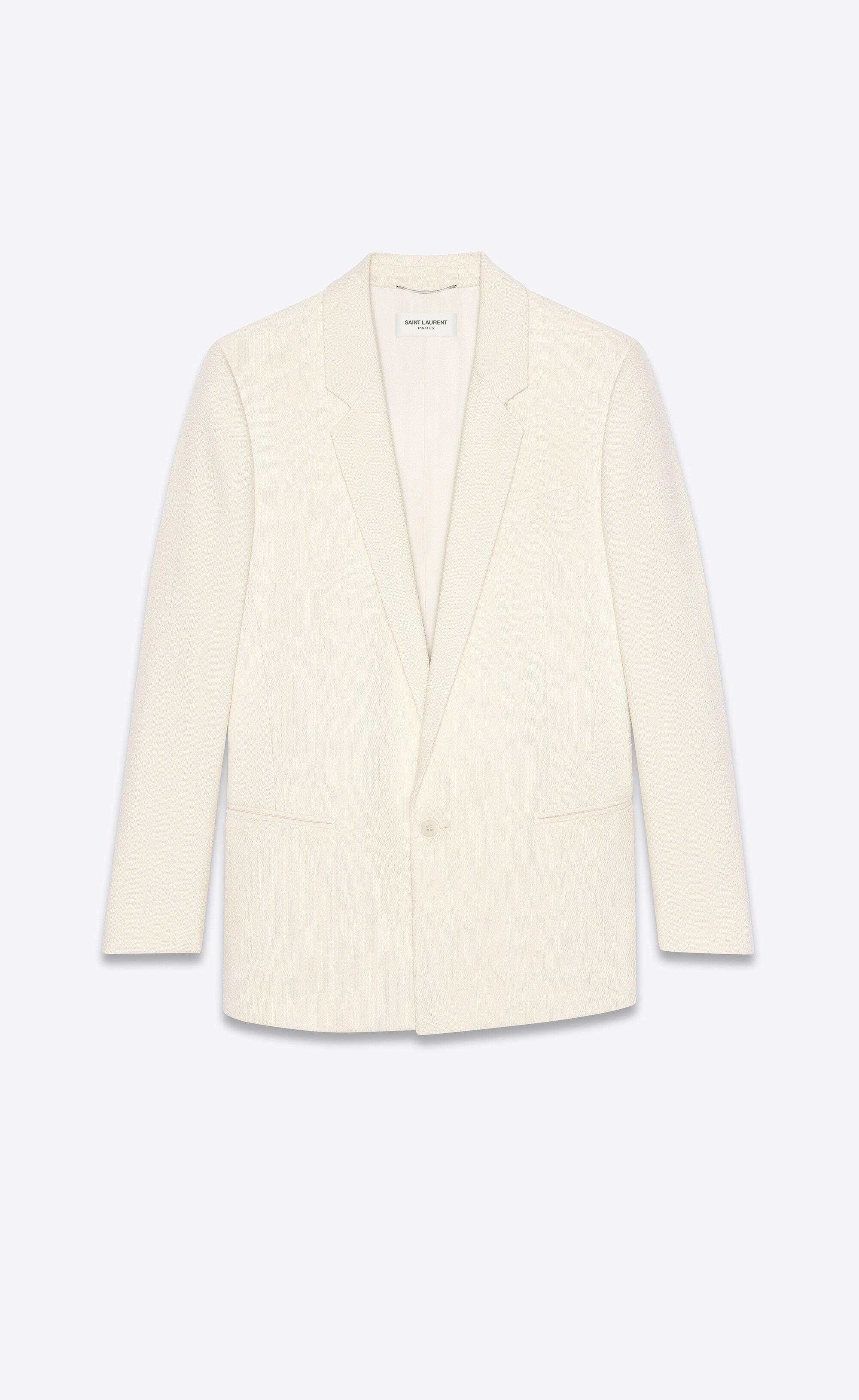 jacket in tussah silk and viscose shantung - 1