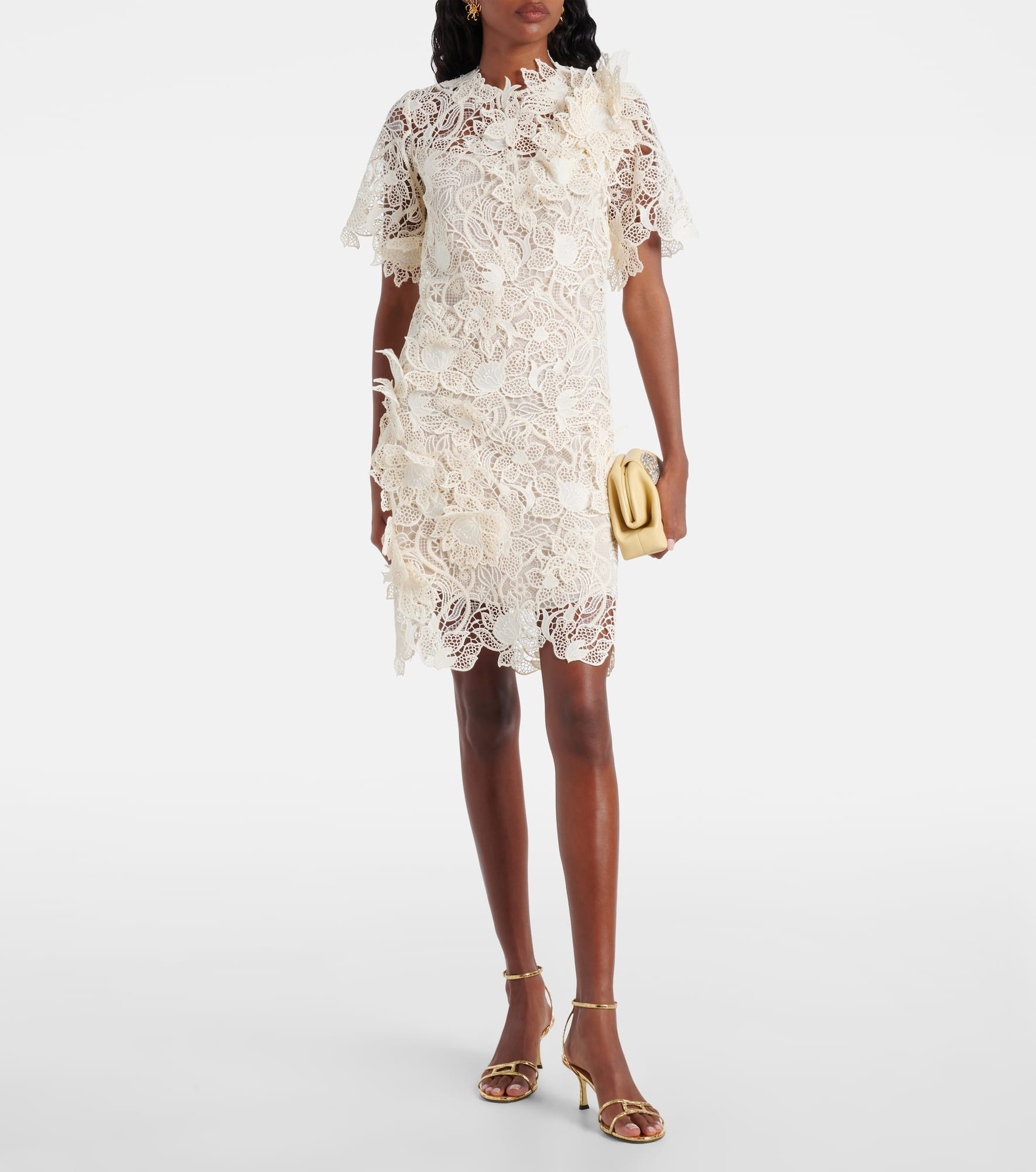 Floral lace minidress - 2