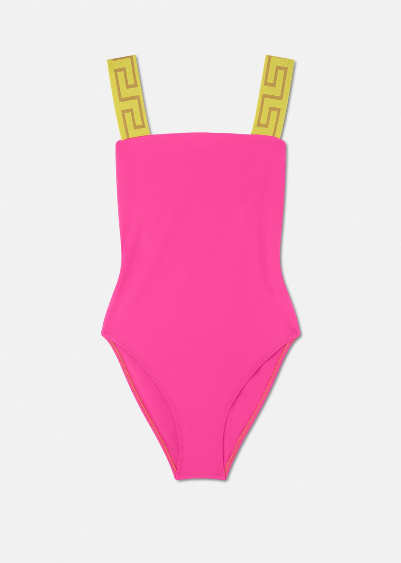 Greca Border One-Piece Swimsuit 1