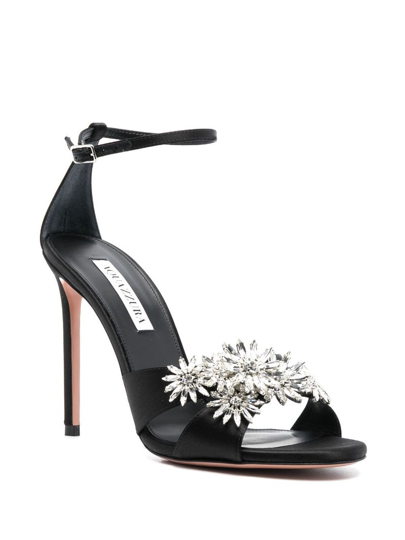 AQUAZZURA Margarita 110mm crystal-embellished sandals outlook
