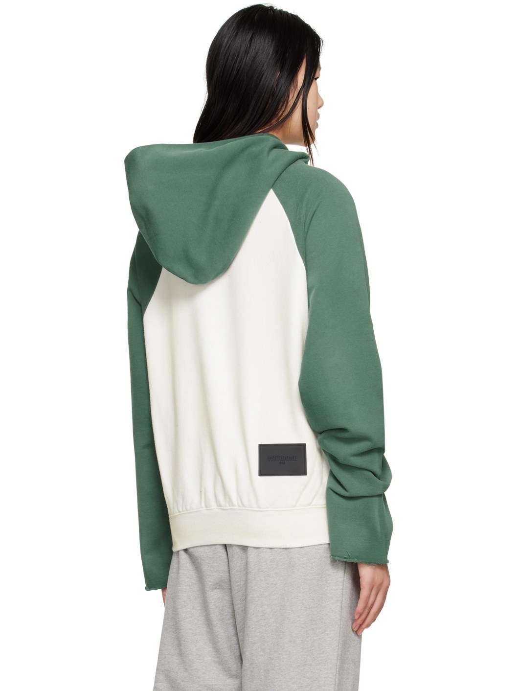 Off-White & Green Devil Hoodie - 3