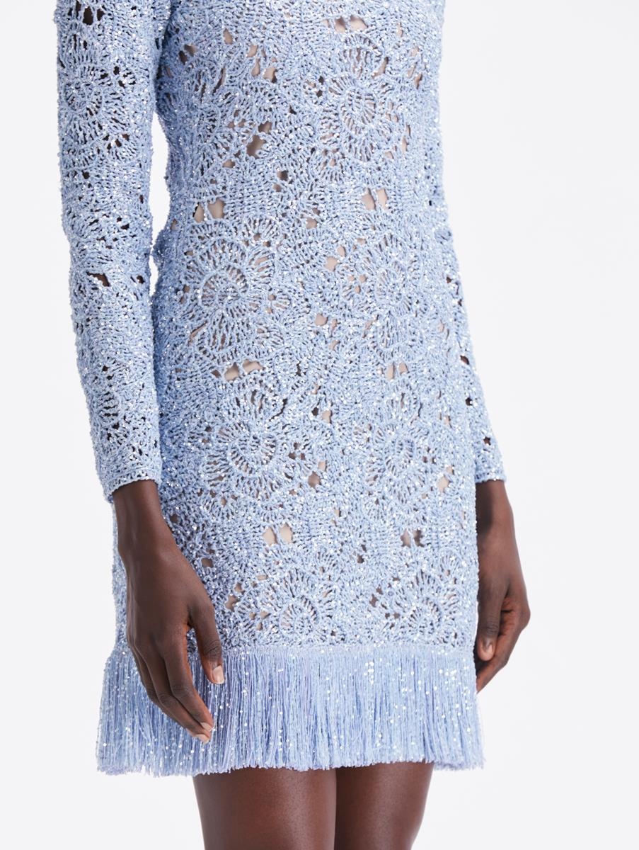 BIRDSNEST CROCHET KNIT DRESS - 3