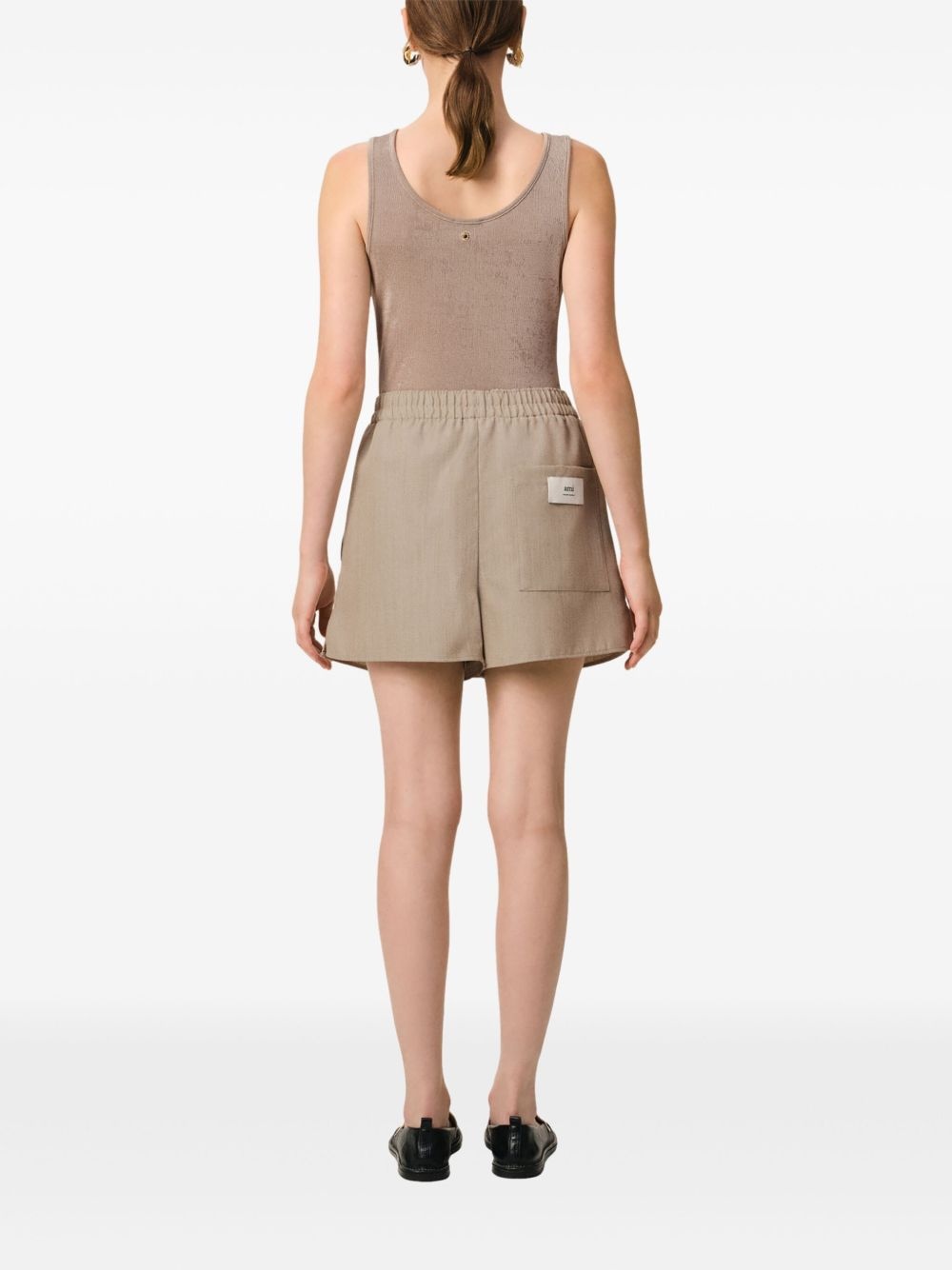 grain-de-poudre shorts - 5