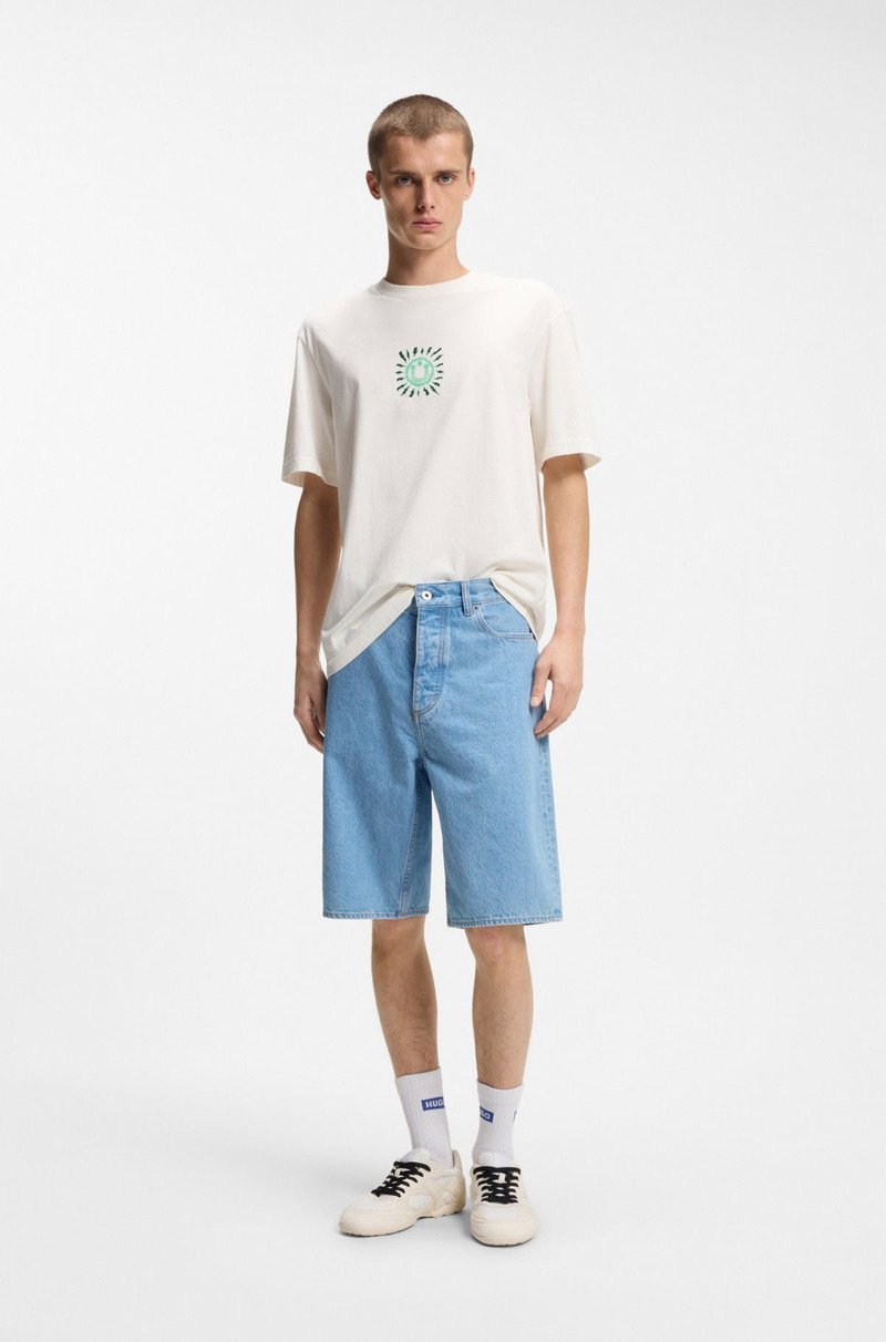 HUGO PRINTED-ARTWORK T-SHIRT IN COTTON JERSEY outlook